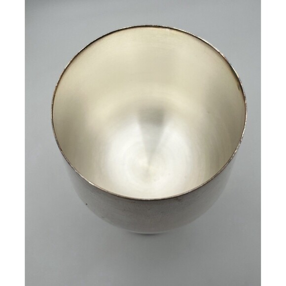 New Cheers 11 Oz Silver Plated Stemmed Goblets In Box Made in Portugal Lot of 2 - Picture 7 of 10